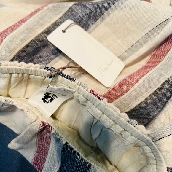 NEW! Flawless Tie Strap Apron Dress Stripe Loose Fit Summer Stripe - M - Picture 5 of 5